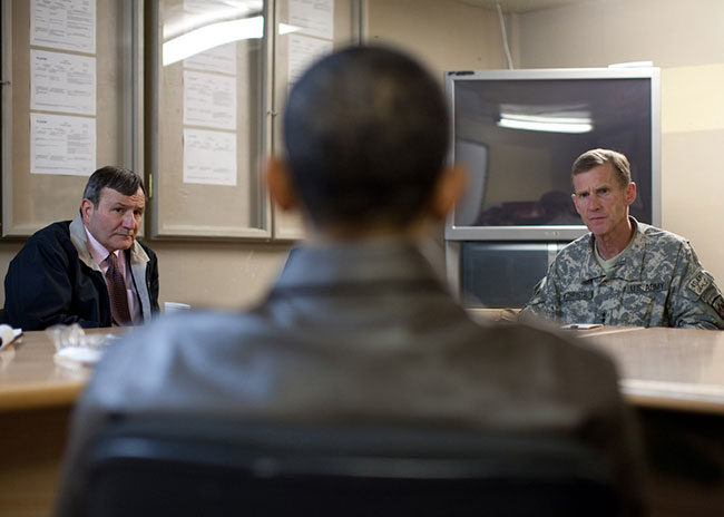 President Obama, General McChrystal and Ambassador Eikenberry in Kabul