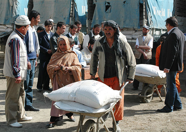A USAID food distribution project