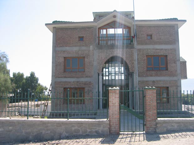 A USAID-funded judicial center in Qarghayi District in July 2005. (Photo by U.S. civil affairs officer)