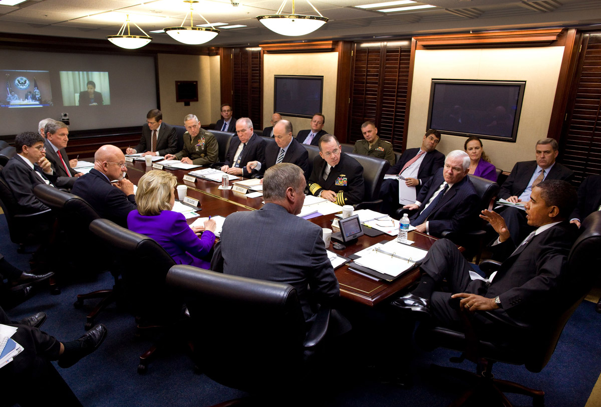 President Obama meets with his national security team on Afghanistan and Pakistan in the Situation Room of the White House, on October 20, 2010. (White House Photo by Pete Souza)
